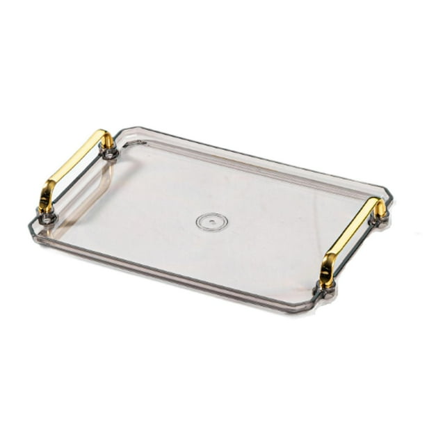 veasfak Serving Tray Rectangular Bathroom Organizer for Restaurant Hotel Living Room M