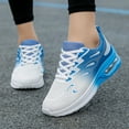 thumbnail image 2 of enyan Woman's Sneakers Trendy Sneakers for Women Non-Slip Comfortable Casual Ladies Shoes for Womens Fashion Sneakers - Lightweight Lace-up Shoes Blue,Size 7, 2 of 6