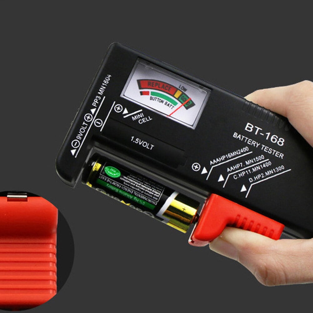 Battery Tester 4Pcs Professional Portable Battery Tester EasytoRead