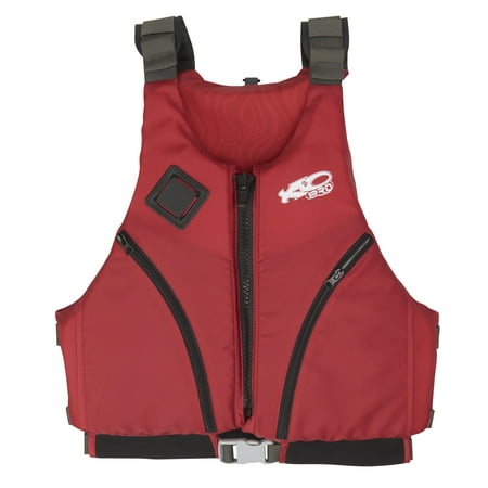X2O Kayak Deluxe Life Vest and Jacket 2x and 3x Red