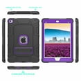 thumbnail image 2 of iPad Air 2 Case, Dteck Shockproof Stand Kids Case Protective Cover, Black / Purple, 2 of 6