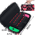 thumbnail image 3 of Herdesigns Love Heart Carrying Case for Nintendo Switch OLED Model 2021 & Switch 2017 with 20 Game Card Slots, Portable Travel Carry Case for Accessories and Console, 3 of 8