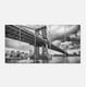 Pont de Manhattan dans l'Ombre Grise - Paysage Urbain Photo Toile Print – image 2 sur 3