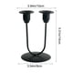thumbnail image 3 of Candelabro romántico de dos brazos | Elegante candelabro de hierro para decorar mesas de Navidad y bodas | Centro de mesa dorado y negro para cenas y eventos, 3 of 7