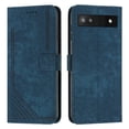 thumbnail image 2 of Wallet Case for Google Pixel 6a, Premium PU Leather Flip Case Card Slots Holder, Luxury Kickstand Function Book Folding Folio Cover with Wrist Strap for Google Pixel 6a, Blue, 2 of 12