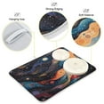 thumbnail image 4 of Kitchen Drying Mat 16x18In Drying Dish Mat Dish Drying Mats Kitchen Countertop Multi-Function Drain Drying Mat Kitchen Table Colorful Galaxy, 4 of 8