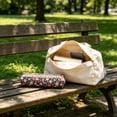 thumbnail image 6 of Small Floral Makeup Bag Slim Pouch, Aesthetic Small Floral Pencil Pouch with Beige Lace Trim Decor, Travel Makeup Brush Case Cosmetic Zipper Pouch (Dark Blue, 2''x7''), 6 of 6