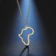 thumbnail image 2 of Africa Map Pendant Necklace Fashion Personalized African Motherland Continent Outline Necklace Chain, 2 of 5