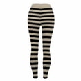 thumbnail image 6 of Guluxicc Women Striped Leggings Stretch Tummy Control High Rise Yoga Pants Halloween Leggings, 6 of 7