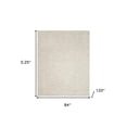 thumbnail image 2 of 7' X 10' Ivory And Beige Non Skid Indoor Outdoor Area Rug, 2 of 5