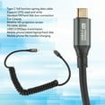 thumbnail image 3 of Cable En Espiral De Resorte USB C A USB C, Cable De Carga De Datos De 20 Gbps 100 W 8 K 60 Hz Para Thunderbolt 3, Tableta OS, Computadora Portátil, Teléfono Móvil,, 3 of 7