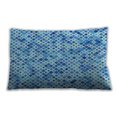 thumbnail image 1 of Ahgly Company Patterned Indoor Rectangular Neon Blue Lumbar Throw Pillow, 13 inch by 19 inch, 1 of 5