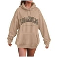 thumbnail image 1 of Ccpelsie Sweat à Capuche pour Femmes Manches Longues Décontracté Chandails en Molleton Élégants avec Multi-Poches pour Randonnée Activité Extérieure (Kaki, m), 1 of 7