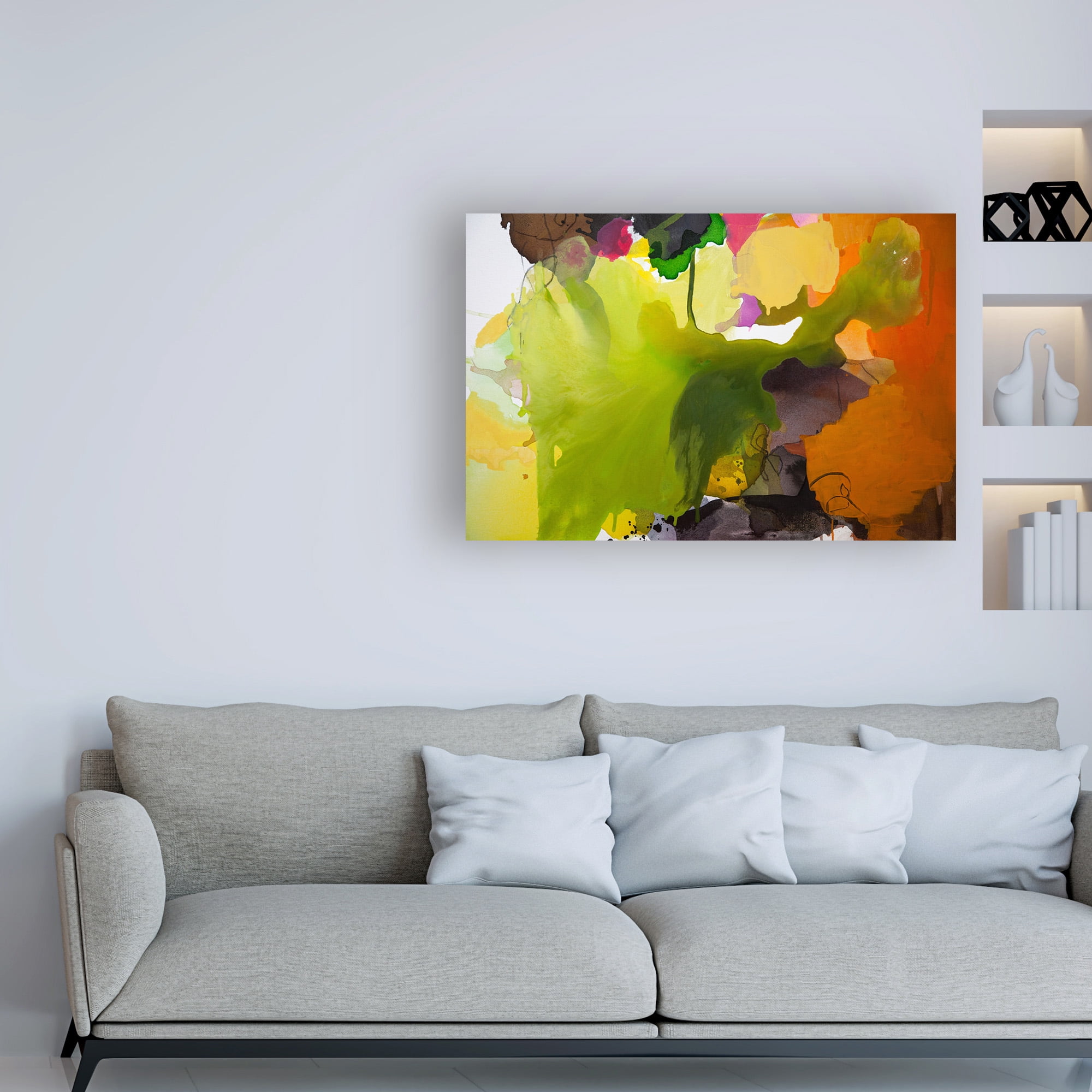 Trademark Fine Art 'Leaf' Canvas Art by Lina Alatta