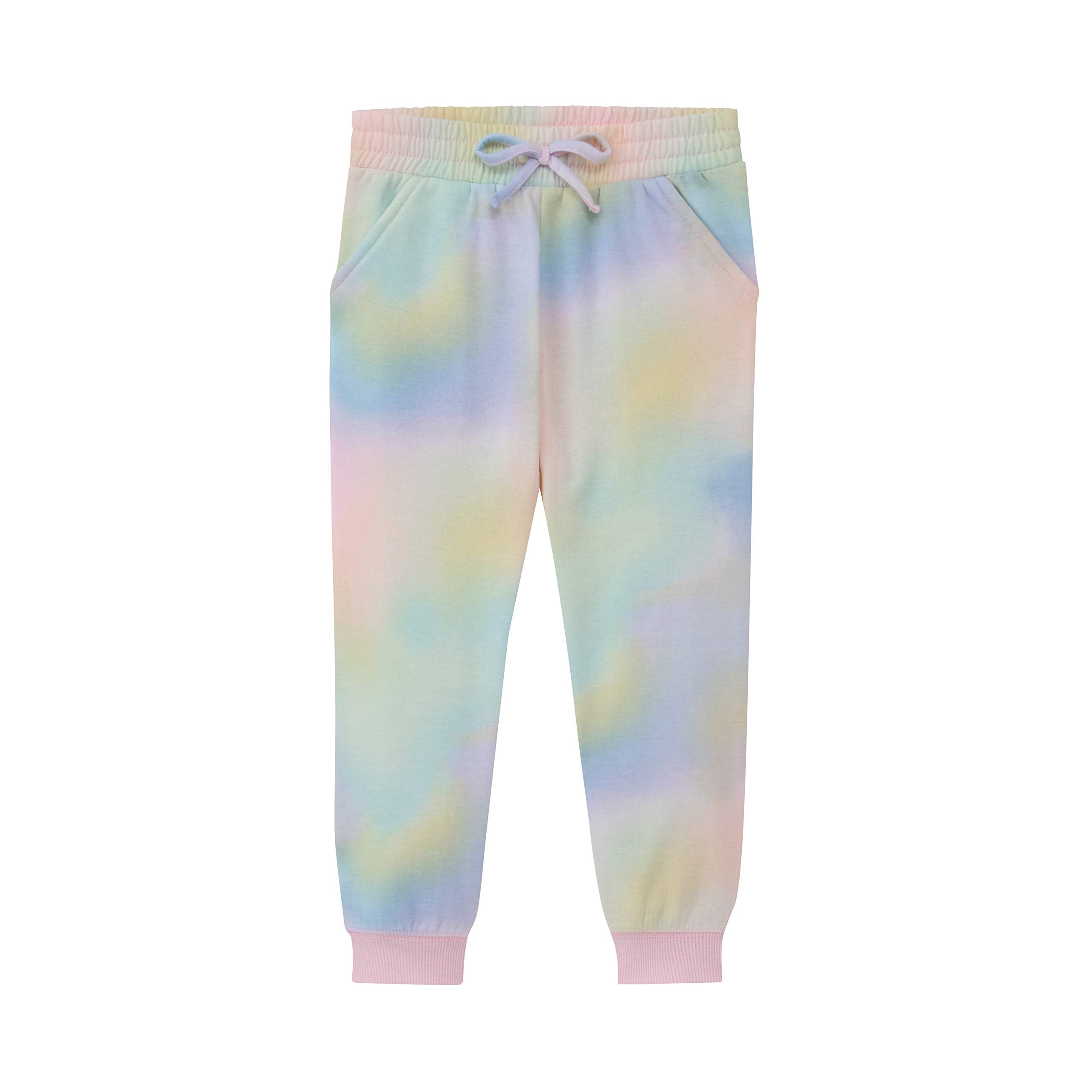 BTween Kids Girl's Fashion Stretch Waist Ultra Soft Jogger Pants Set - 3 Pack Bundle