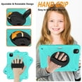 thumbnail image 4 of ELEHOLD Rugged Case for iPad Pro 11 2022/2021/2020/2018/Air4 /Air5, Dual-Layer Heavy Duty Shockproof Case with 360° Rotatable Foldable Kickstand Handstrap Crossbody Shoulder Strap Pencil Holder,Mint, 4 of 6