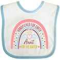 thumbnail image 3 of Inktastic Handpicked for Earth by My Aunt in Heaven Rainbow Boys or Girls Baby Bib, 3 of 4