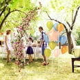 thumbnail image 6 of Outsunny Metal Arch Backdrop Stand Set of 3, 7/6.5/6 ft Wedding Arch Frame, Balloon Backdrop Arch Stand Set for Birthday Party, White, 6 of 9