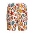 thumbnail image 2 of Lsque Autumn Leaves Mens Sleep Pajama Shorts,Short Pajama Pants, Cotton Ultra-Soft Knit-4X-Large, 2 of 9