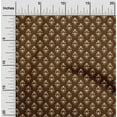 thumbnail image 2 of oneOone Cotton Jersey Brown Fabric Floral Fabric For Sewing Printed Craft Fabric By The Yard 58 Inch Wide, 2 of 4