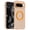 Orange, variant on Magnetic Case for Google Pixel 9A, [Stronger Magnet] Compatible with MagSafe, Crystal Clear Protective Phone Cover, Military Grade Drop Tested Shockproof Slim Hard PC Back,Blue