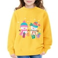 thumbnail image 4 of FDDMis Christmas Sweatshirts for Family Christmas T Shirts 5t White Tshirts Boys Sweatshirt for Teen Girls Size 5 Girls Clothes Tween Clothes Size, Yellow 13-14 Years, 4 of 6