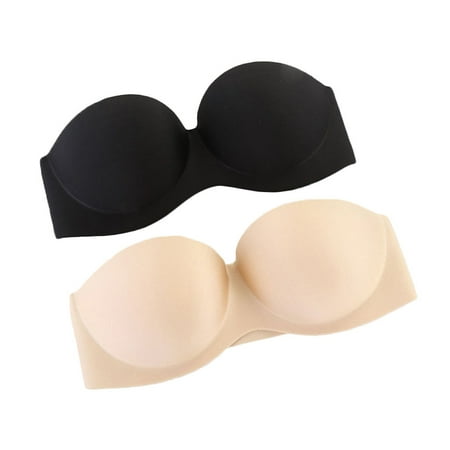 OUNONA 2 Pcs Covers Invisible Adhesive Strapless Bra Exquisite  s