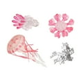 thumbnail image 3 of CUITING Jellyfish Growth Cycle Science Biology Model Animal Life Growth Cycle Figure Pink, 3 of 9