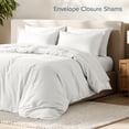 thumbnail image 6 of Bare Home Luxury Duvet Cover and Sham Set - Premium 1800 Collection - Ultra-Soft - Twin/Twin-XL, Fresh Cream, 2-Pieces, 6 of 10