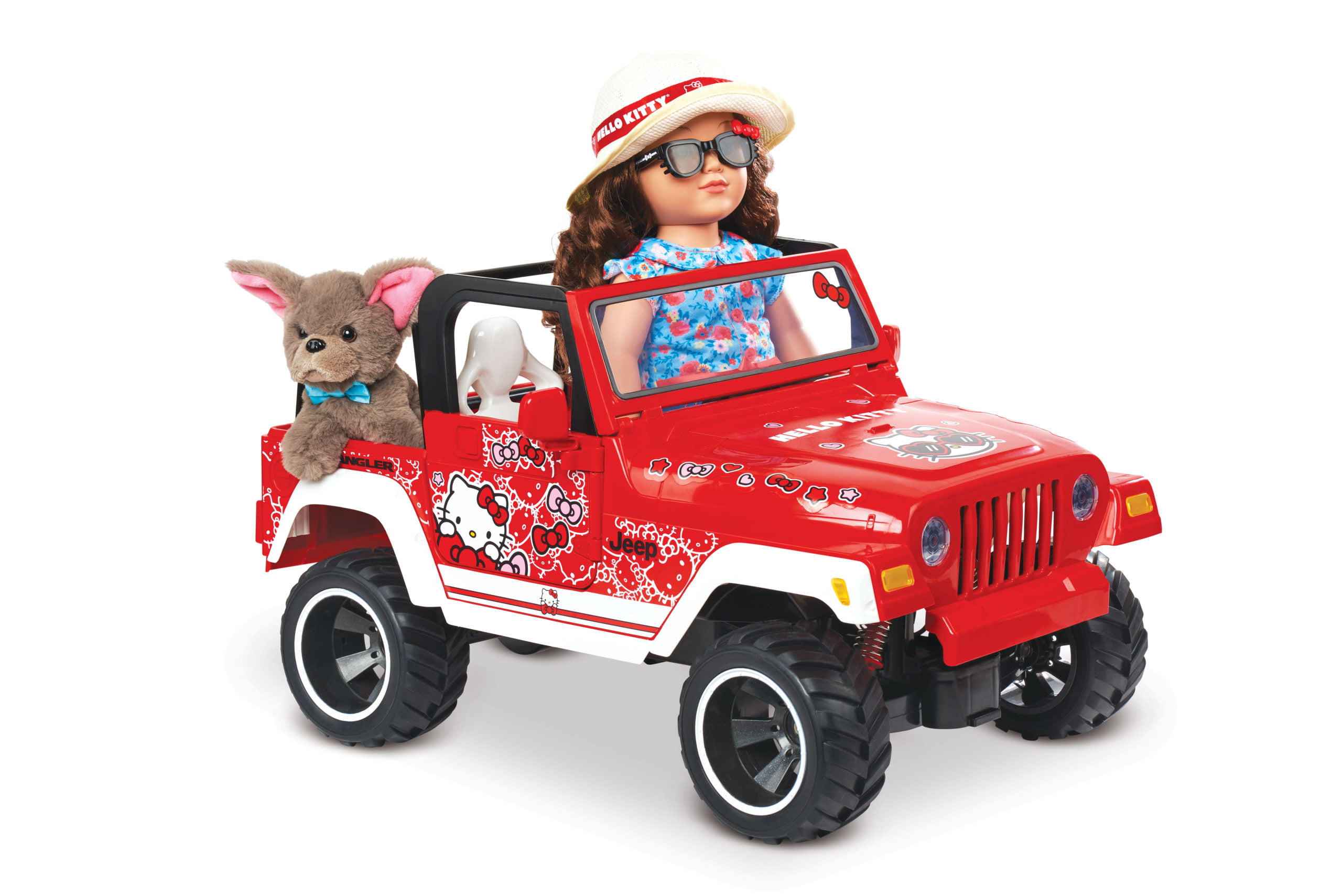 R/C Car to Carry Dolls Red My Life As Animal Rescue Remote Control Jeep 