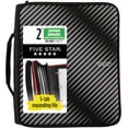 thumbnail image 1 of fafa-Zipper Binder, 2 Inch 3 Ring Binder, 6-Pocket Expanding File, Durable, Black (72536), 1 of 4