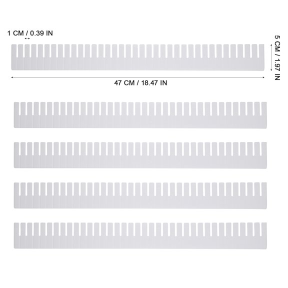 TABLZONE 34-Piece Plastic Freezer Dividers Set for Kitchen Storage, Rectangular Organizers for Fridge and Freezer Space