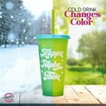 thumbnail image 5 of Sorority Shop Kappa Delta Color Changing Cups - Pack of 4 Reusable Cups with Lids and Straws, Kappa Delta Cup, Perfect Size 24 Oz Tumbler Cups, Mix and Match Lids With Cool Retro Design, 5 of 7