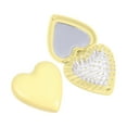 thumbnail image 1 of Mini cepillo para el cabello de viaje, plegable, con forma de corazón. Mini cepillo de bolsillo con espejo. Mini peine plegable para mujeres y niñas. Peine con espejo plegable., 1 of 4
