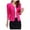 Hot Pink, variant on Womens Blazer with Back Bow Detail Long Sleeve Slim Fit Double Breasted Lightweight Cropped Cardigan Jacket