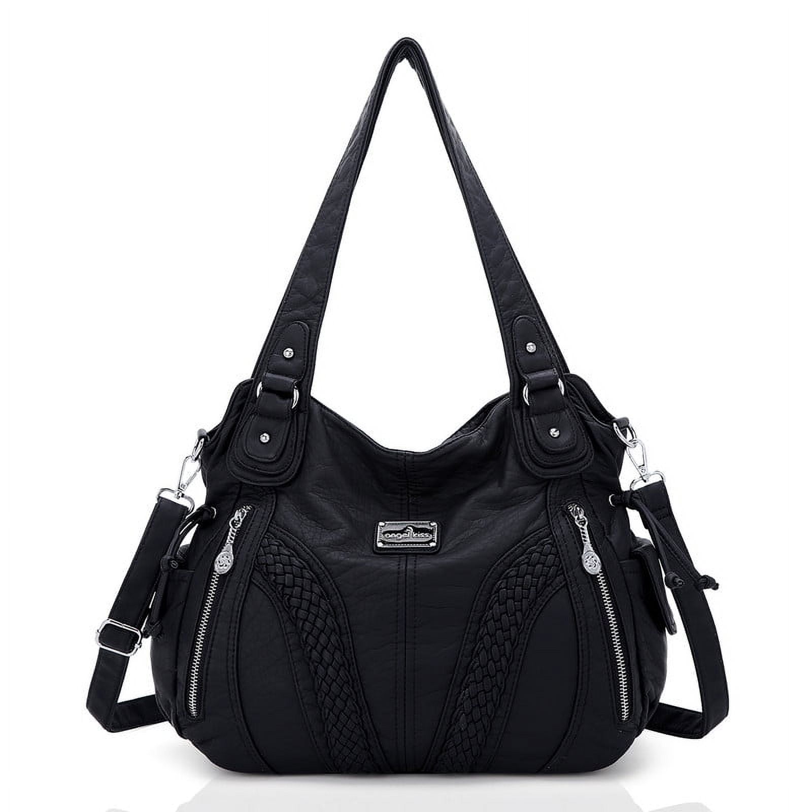 Angelkiss Women's satchel handbag Flexible multiple pockets with adjustable shoulder straps