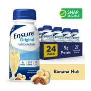 Ensure Original Meal Replacement Nutrition Shake, Banana Nut, 8 fl oz, 24 Count