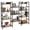 Rustic Brown, variant on Amadwell 4 Tier Industrial Bookcase, Large Shelf Bookshelf, 11 Units Storage for Living Room, Brown