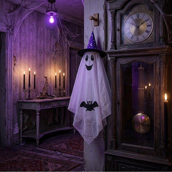 Clearance Sale! Poseable Ghost Hanging Decorations Set of 3, Creepy White Sheet Halloween Yard Prop for Porch