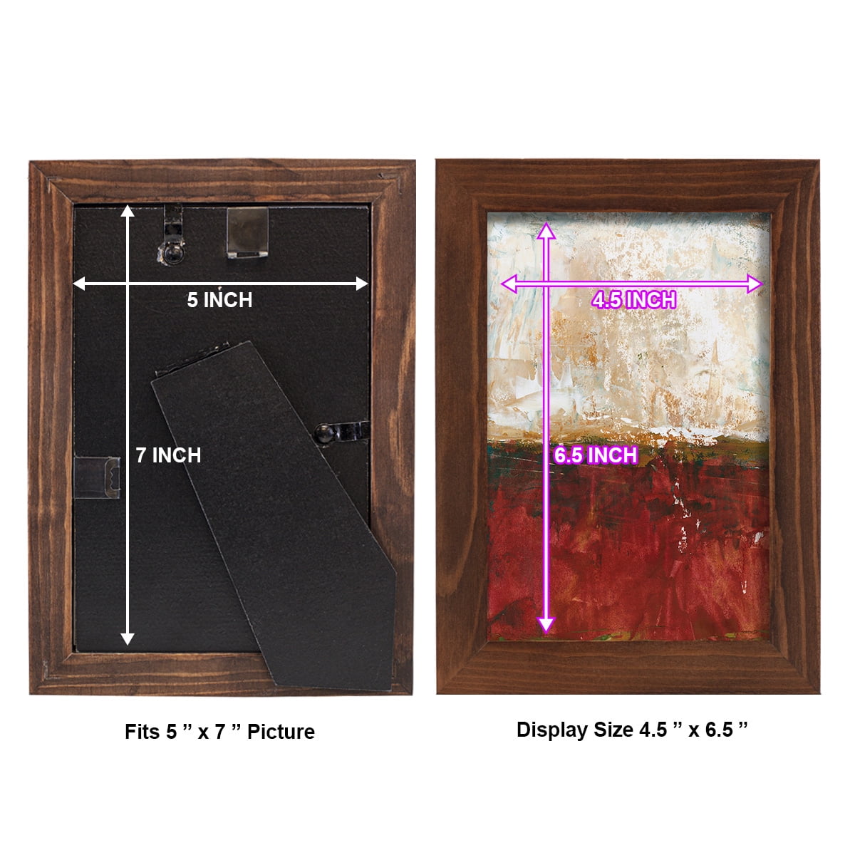 August Horizon I -Framed Print w/glass-Chestnut