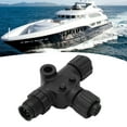 thumbnail image 4 of for NMEA 2000 T Connector, ABS+Metal 3 Port T Connector IP67 Waterproof Universal  for  Networks, 4 of 8