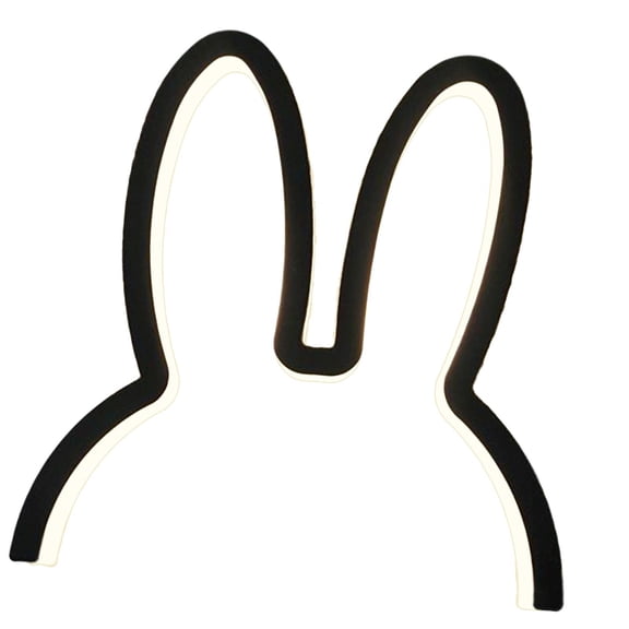 Yinanstore Creative LED Lamp USB Charging Lamps Light Bar Dimmable Rabbit Nightlight for Bedroom Children Room Decor Party Christmas Gift , Black