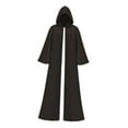thumbnail image 1 of Capa con capucha Hugo Disfraz de Halloween Cosplay Larga Vintage café, 1 of 10