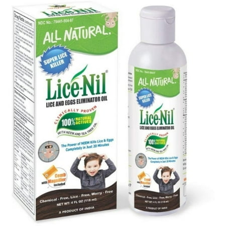 2 Pack - Lice-Nil All Natural Lice and Eggs Eliminator Oil, 4