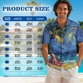 thumbnail image 4 of Psesaysky Octopus Palm Print Midi Dress for Women,Summer Aloha Shirts for Men Husband and Wife Matching Clothes Couple Hawaiian Luau Outfits Sets Tunic Dress or Shirt,Starry Sky Print, 4 of 7