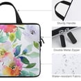 thumbnail image 3 of Werpe Flowers Green Leafy Branch Diving Fabric Laptop Handle Bag Computer Protective Case 15inch, 3 of 5