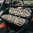 thumbnail image 3 of Uorisanigo UTV Seat Cover Dustproof Mule Front Bench Seat Cover Cushion Compatible with Kawasaki Mule 4000 2009-2025 Deer Hunting Camo UTV Padded Protector with Elastic Band, 3 of 7