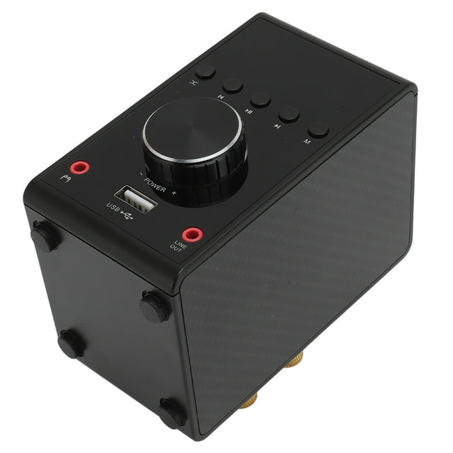 Amplificador 5.0 de 200 W, Amplificador de audio Estéreo, Receptor de Amplificador de AltaVoz Con Amplificador Digital de Sonido Estéreo Hifi Con USB Ócico Coaxial