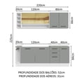 thumbnail image 3 of Cocina Integral Completa Modular Madesa Thêmis 220cm BG, 3 of 5