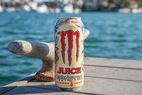 Juice Monster Pacific Punch, Energy + Juice, Energy Drink, 16 Ounce (Pack of 24)
